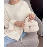 オフホワイト | ボアショルダーバッグ もこもこミニバッグ | Miniministore