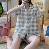 グレー | 韓国 パジャマ 上下セット ルームウェア | Miniministore