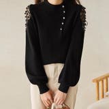 ブラック | ニットトップス レディース 韓国ニット秋 | Miniministore