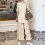 ベージュ | セットアップ サマーリブニット上下セット | Miniministore