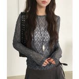 シアーレーストップス 長袖レースインナー | Miniministore | 詳細画像10 