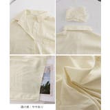 レースストール付きクレープシャツ 韓国風 | Miniministore | 詳細画像28 