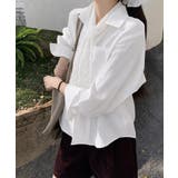 レースストール付きクレープシャツ 韓国風 | Miniministore | 詳細画像9 