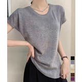 ニットTシャツ レディース 韓国風 夏服 | Miniministore | 詳細画像1 