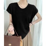 ニットTシャツ レディース 韓国風 夏服 | Miniministore | 詳細画像4 