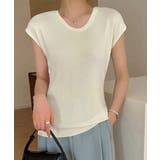 ニットTシャツ レディース 韓国風 夏服 | Miniministore | 詳細画像6 