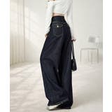 ワイドデニムパンツ ハイウエストジーンズ | Miniministore | 詳細画像37
