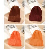 リブニット帽秋冬 シンプルニットビーニー | Miniministore | 詳細画像23 