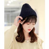 リブニット帽秋冬 シンプルニットビーニー | Miniministore | 詳細画像9 