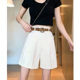 ベルト付きショートパンツ タック入り夏服 | Miniministore | 詳細画像5 