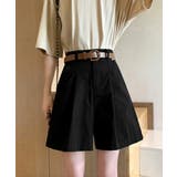 ベルト付きショートパンツ タック入り夏服 | Miniministore | 詳細画像6 