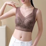 ノンワイヤーブラ 脇高 レースブラトップ | Miniministore | 詳細画像14 