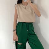 フレンチスリーブ Tシャツ白黒レディース | Miniministore | 詳細画像11
