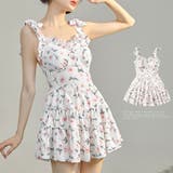 花柄ワンピース水着20代30代レディース | Miniministore | 詳細画像1