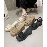 ミュール厚底サンダルスクエアトゥ 韓国風 | Miniministore | 詳細画像1