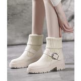 ニットブーツ レディース ソックスブーツ | Miniministore | 詳細画像10 