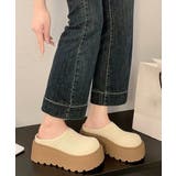 厚底サボサンダル ニットメッシュミュール | Miniministore | 詳細画像6 