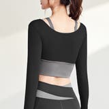 ヨガトップス カップ付スポーツウェア長袖 | Miniministore | 詳細画像6 