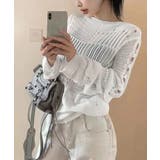 ダメージニットトップス 透かし編みニット | Miniministore | 詳細画像10