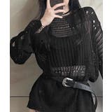 ダメージニットトップス 透かし編みニット | Miniministore | 詳細画像16