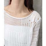 ダメージニットトップス 透かし編みニット | Miniministore | 詳細画像22