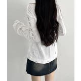 ダメージニットトップス 透かし編みニット | Miniministore | 詳細画像5