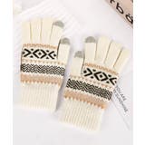 スマホ対応ジャガード手袋 ノルディック柄 | Miniministore | 詳細画像10