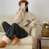 中厚手ニットカーディガン ニットセーター | Miniministore | 詳細画像5