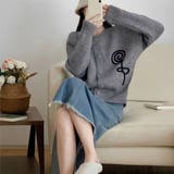 中厚手ニットカーディガン ニットセーター | Miniministore | 詳細画像8