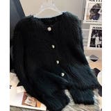 シャギーニットカーディガンふわふわ秋冬服 | Miniministore | 詳細画像13 