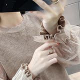 チュール袖ニットトップス レディース韓国 | Miniministore | 詳細画像7 