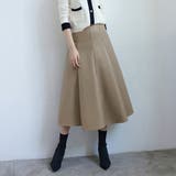 ベージュ | フェイクレザースカート レディース フレアスカート | Miniministore