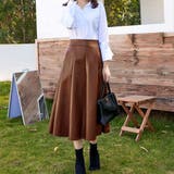 フェイクレザースカート レディース フレアスカート | Miniministore | 詳細画像14