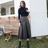 フェイクレザースカート レディース フレアスカート | Miniministore | 詳細画像7