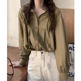 フリル衿ブラウス 長袖タックシャツ韓国風 | Miniministore | 詳細画像4