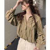 フリル衿ブラウス 長袖タックシャツ韓国風 | Miniministore | 詳細画像9