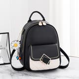 ブラック | ミニリュック バイカラー レディース | Miniministore