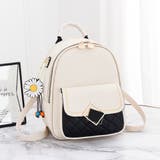 アイボリー | ミニリュック バイカラー レディース | Miniministore