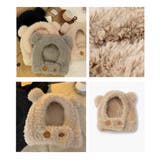 くま耳帽子韓国風ニットキャップファー帽子 | Miniministore | 詳細画像17 