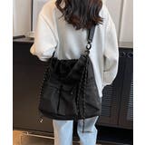 ドローストリングショルダーバッグ 大容量 | Miniministore | 詳細画像1