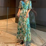 花柄 ティアードワンピース春夏 Vネック | Miniministore | 詳細画像5
