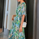 花柄 ティアードワンピース春夏 Vネック | Miniministore | 詳細画像7