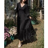 ティアードワンピースVネックロングワンピ | Miniministore | 詳細画像10