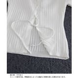 レースアップ リブニットトップス 着やせ | Miniministore | 詳細画像21 