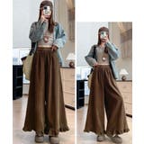 フリル裾ワイドパンツ コーデュロイパンツ | Miniministore | 詳細画像25 