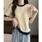透かし編み 半袖サマーニット レディース | Miniministore | 詳細画像3