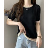 透かし編み 半袖サマーニット レディース | Miniministore | 詳細画像7