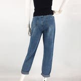 ロールアップ デニムパンツ レディース ダメージ ボーイフレンド デニム 美脚 | Miniministore | 詳細画像13