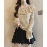 チョーカーネックニットトップスオフショル | Miniministore | 詳細画像13 