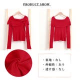 ビッグリボンニットトップスレディース秋冬 | Miniministore | 詳細画像3 